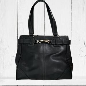 Coach Legacy Hampton Black Leather Satchel